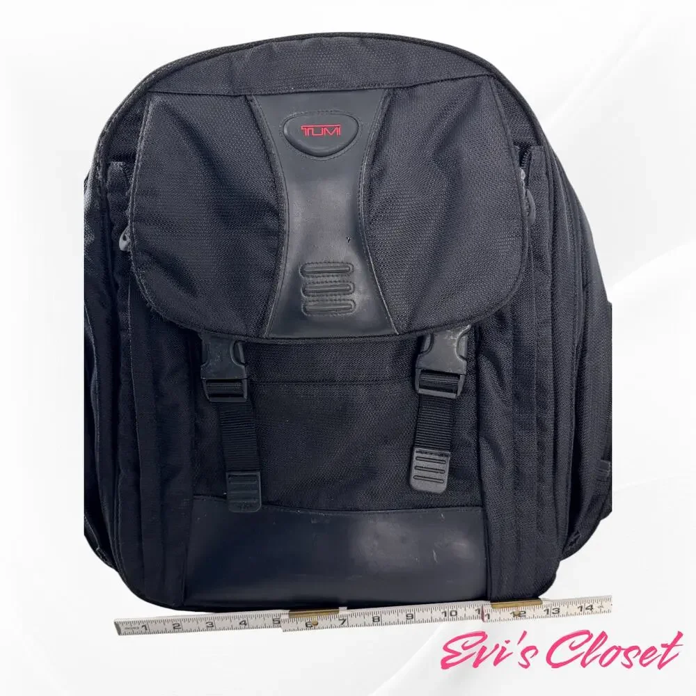 Authentic Tumi Free Style 520 C Ballistic Nylon Black Laptop Backpack Y2K